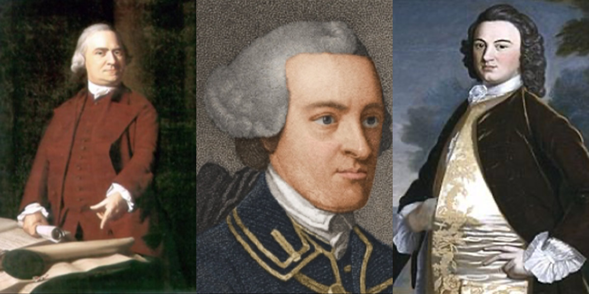John Hancock, Samuel Adams, and James Bowdoin